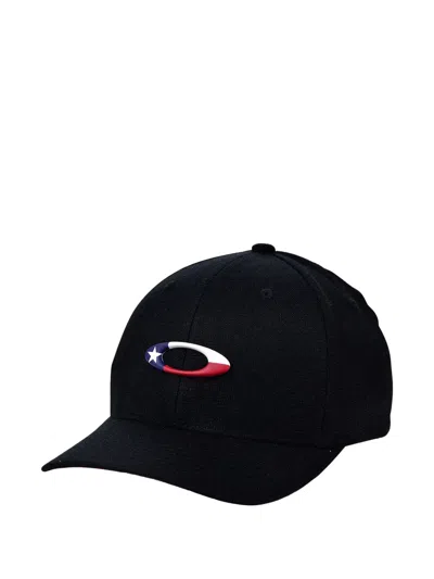 Oakley Tincan Flag Texas Baseball Cap In Black