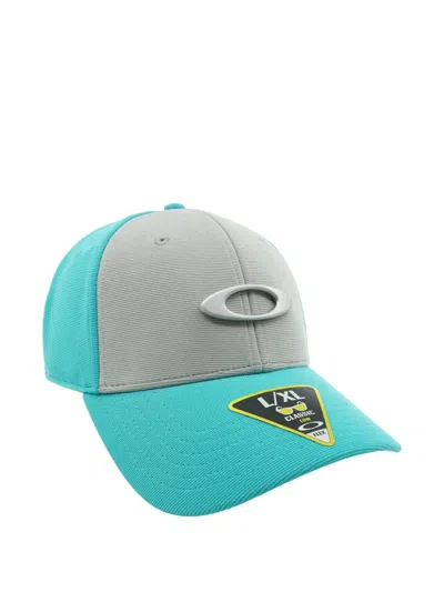 Oakley Tincan Logo-plaque Cap In Blue