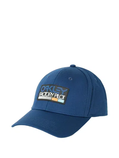 Oakley Tincan Rubber-patch Cap In Blue