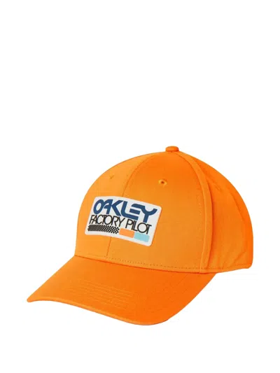 Oakley Tincan Rubber-patch Cap In Orange