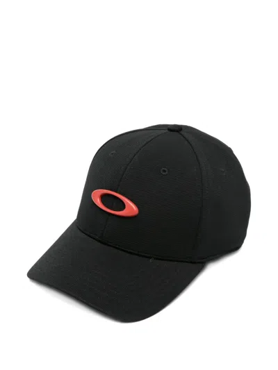 Oakley Tincap Logo-plaque Baseball Cap In Black