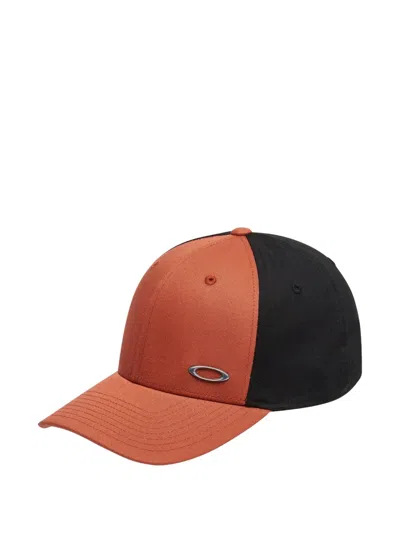 Oakley Tinfoil Ii Logo-plaque Cap In Orange