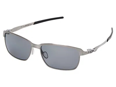 Pre-owned Oakley Tinfoil Polarized Sunglasses Oo4083-05 Brushed Chrome/grey In Gray