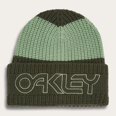 Oakley Tnp Deep Cuff Beanie In New Dark Brush