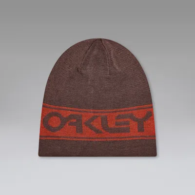 Oakley Tnp Reversible Beanie In Brown