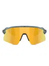 Oakley Transparent-frame Shield Sunglasses In Yellow