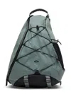 Oakley Triangular-shaped Backpack With Elastic Cord System And Padded Straps In Green