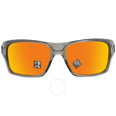 Oakley Turbine Polarized Prizm Ruby Square Men's Sunglasses Oo9263 926357 63 In Grey / Ruby