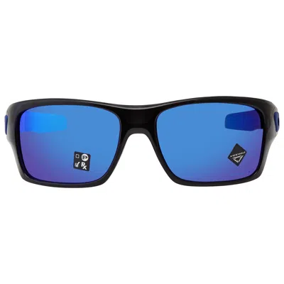 Oakley Turbine Prizm Sapphire Wrap Men's Sunglasses Oo9263 926356 65 In Black