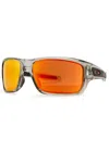 Oakley Turbine Wrap-around Sunglasses In Orange