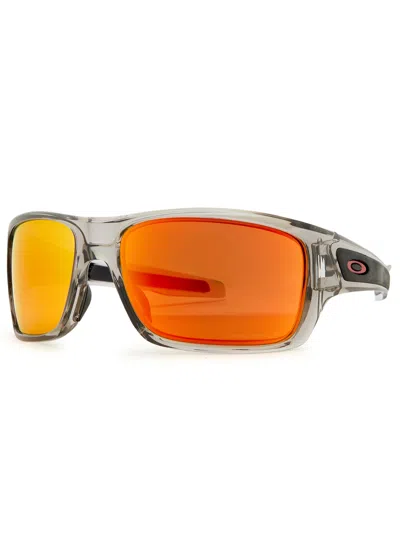 Oakley Turbine Wrap-around Sunglasses In Orange