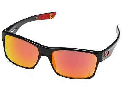 Pre-owned Oakley Twoface Scuderia Ferrari Sunglasses Oo9189-3660 Black/ruby Iridium