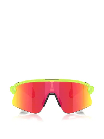 Oakley Uni Stunt Devil Us Orange Grad Oversized Sport Acetat In Yellow