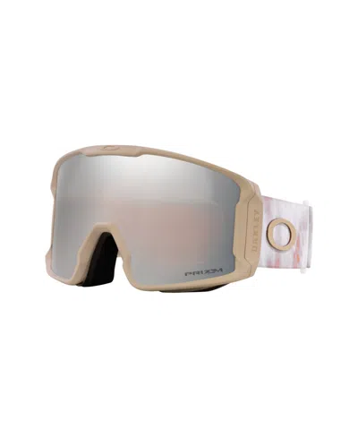 Oakley Unisex Line Miner L Jamie Anderson Signature Series Snow Goggles, Mirror Oo7070 In Hummus Tie Dye