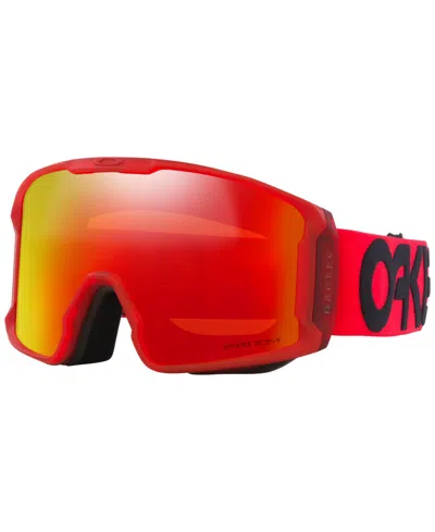 Oakley Unisex Line Miner L Snow Goggles In Red