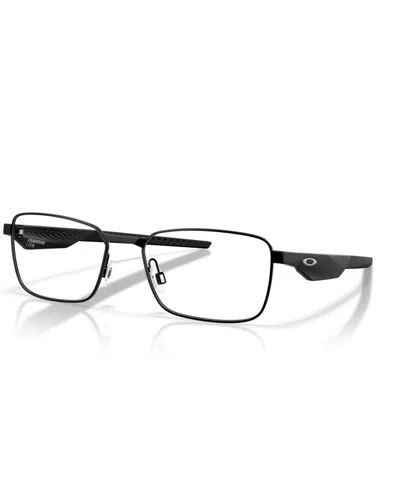 Oakley Unisex Rectangle Eyeglasses, Ox3140 In Black