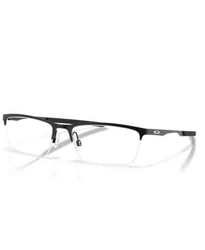 Oakley Unisex Rectangle Eyeglasses, Ox3141 In Black