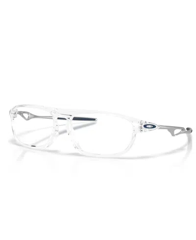 Oakley Unisex Rectangle Eyeglasses, Ox8203 In Transparent