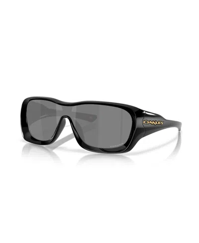 Oakley Unisex Rectangle Sunglasses, De La Salle Oo9493 In Black