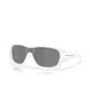 Oakley Full Rim Rectangular Sunglasses In White
