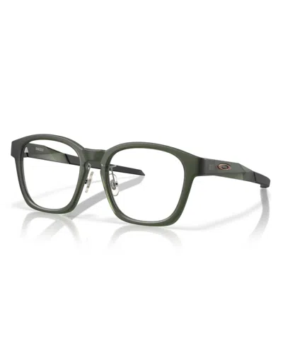 Oakley Unisex Shackle Eyeglasses, Ox8197d In Matte Olive Ink