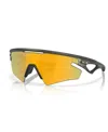 Oakley Unisex Sphaera Slash Polarized Sunglasses, Oo9499 In Matte Olive Ink