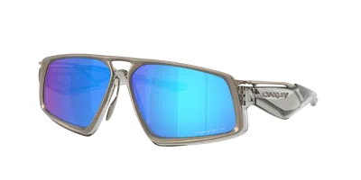 Oakley Massillon 61mm Polarized Rectangle Sunglasses In Gray