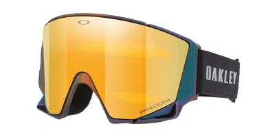 Oakley Unisex Sunglass Oo7145 Flow Scape™ L Snow Goggles Aura Collection In Yellow