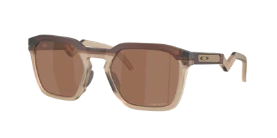 Oakley Unisex Sunglasses Oo9533 Hstn Sq In Gold