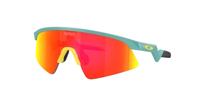Oakley Unisex Sunglasses  X Fortnite™ Fishstick Resistor Sweep (youth Fit) In Prizm Ruby