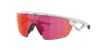 Oakley Womens White Oo9403 Sphaera™️ Shield-frame Acetate Sunglasses In Prizm Field