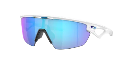 Oakley Oo9403 Sphaera Polarized 940302 Occhiali Da Sole Bianchi Per Uomo In Blue