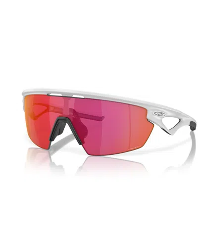 Oakley Womens White Oo9403 Sphaera™️ Shield-frame Acetate Sunglasses In Prizm Field