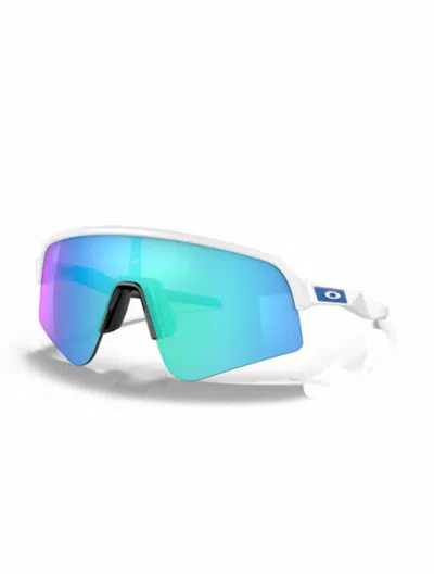 Oakley Unisex - Sutro Lite Sweep Sunglasses In Matte White Prizm Sapphire In Multi