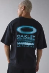 Oakley Uo Exclusive Glow Logo Graphic Tee In Black, Men's At Urban Outfitters In Black