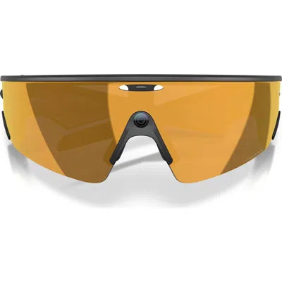 Oakley Vanguard 152mm Shield Sunglasses In Black/prizm 24k