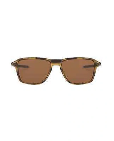 Pre-owned Oakley Wheel House Polarized Sunglasses Polishedbrowntort Prizmtungsten Square In Brown