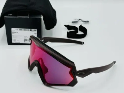 Pre-owned Oakley Wind Jacket 2.0 Sunglasses Matte Grenache - Prizm Road Lens Goggles