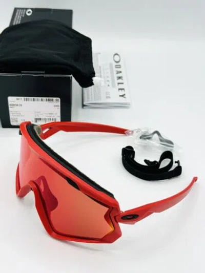 Pre-owned Oakley Wind Jacket 2.0 Sunglasses Matte Redline Frame- Prizm Snow Torch Lens