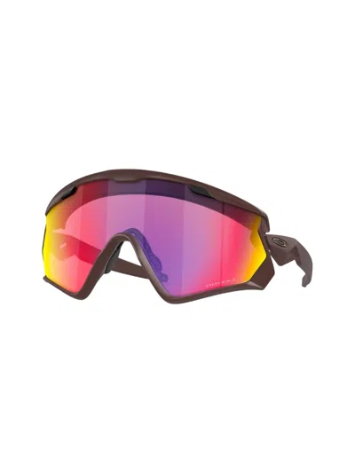 Oakley Wind Jacket 2.0 Shield Sunglasses In Matte Grenache