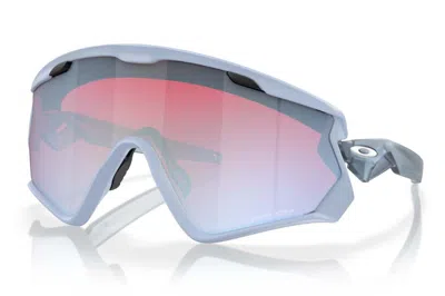 Pre-owned Oakley Wind Jacket 2.0 Sunglasses Matte Trans Stonewash (oo9418-27)