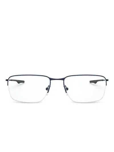 Oakley Wingback Rectangle-frame Glasses In Black