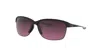 Oakley Unstoppable 65mm Gradient Polarized Oversize Rectangular Sunglasses In Rose Gradient Polarized