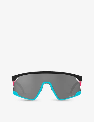Oakley Womens Black Oo9280 Bxtr Rectangle-frame Acetate Sunglasses