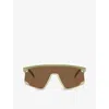 Oakley Womens Brown Oo9280 Bxtr Shield-frame O-matter Sunglasses In Brown