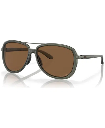 Oakley Women's Split Time Sunglasses Oo4129 In Olive