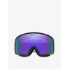 Oakley Mens Black Oo7120 Target Line Acetate Snow Goggles In Black
