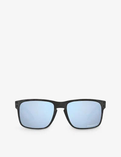 Oakley Womens Black Oo9102 55 Holbrook Square-frame Acetate Sunglasses