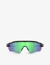 Oakley Womens Black Oo9208 Radar Ev Path Shield-frame Acetate Sunglasses In Black