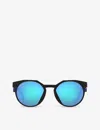 Oakley Womens Black Oo9242 Round-shape Acetate Sunglasses In Black